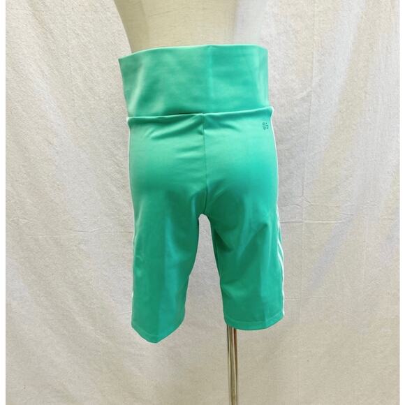 adidas Originals Mint Green 3-Stripes High Waist Bike Short NWT Size Medium - Picture 9 of 15